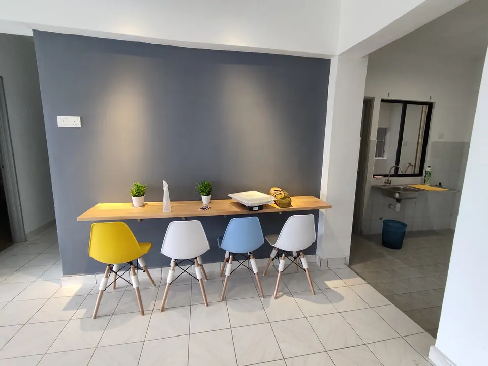 Dining and living area