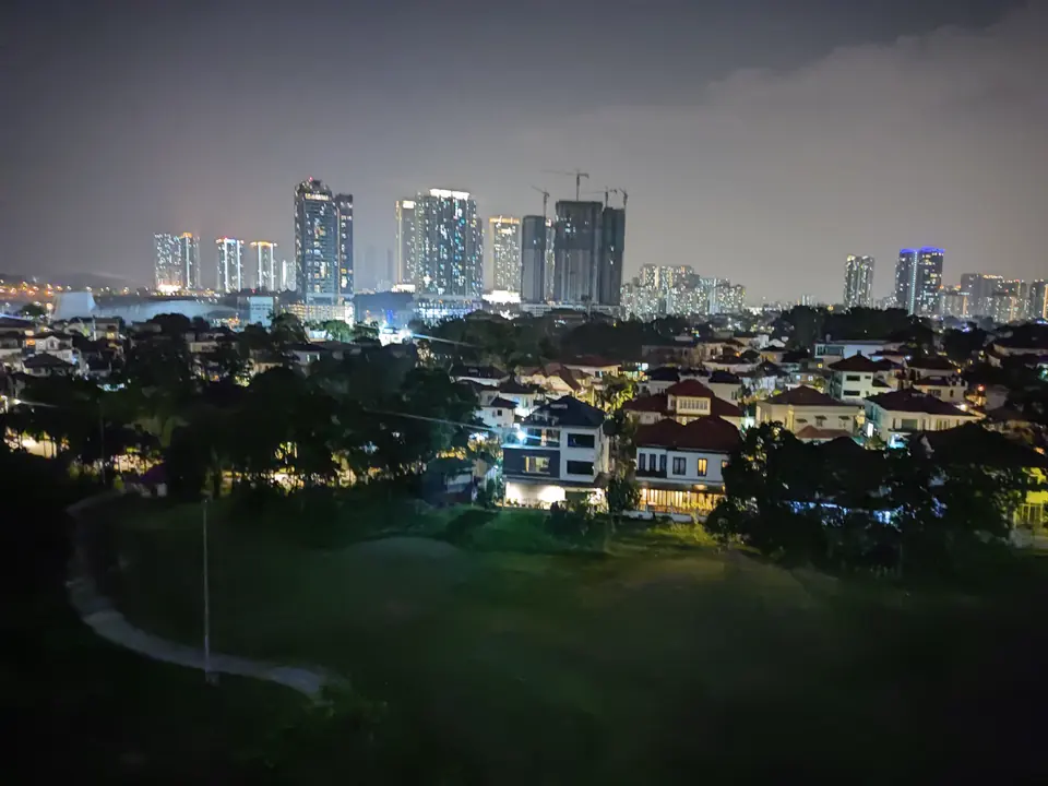 Night view from the balcony